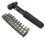 Ratchet Wrench Mini 1/4inch Socket Spanner-Wrench plus 10 bits 1