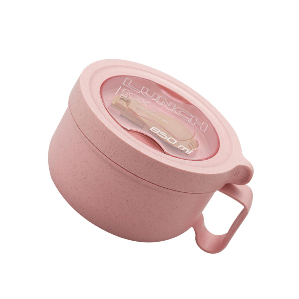 (pink) Lightweight And Portable Noodle Bowl With Lid For Microwave Convenient-image-OPC-PMXDT2F-NEW