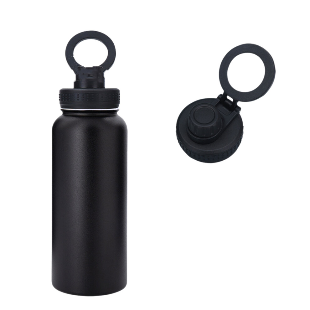 (black, Direct Drinking) Water Bottle Stainless Steel Gift Idea Wide Mouth Opening Eco-friendly-image-OPC-PMXDTGP-NEW