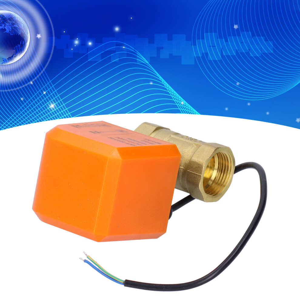 Durable 2 Wire Motorized Brass Ball Valve Dn25 Dc12/24V For Easy Use 9401360243167