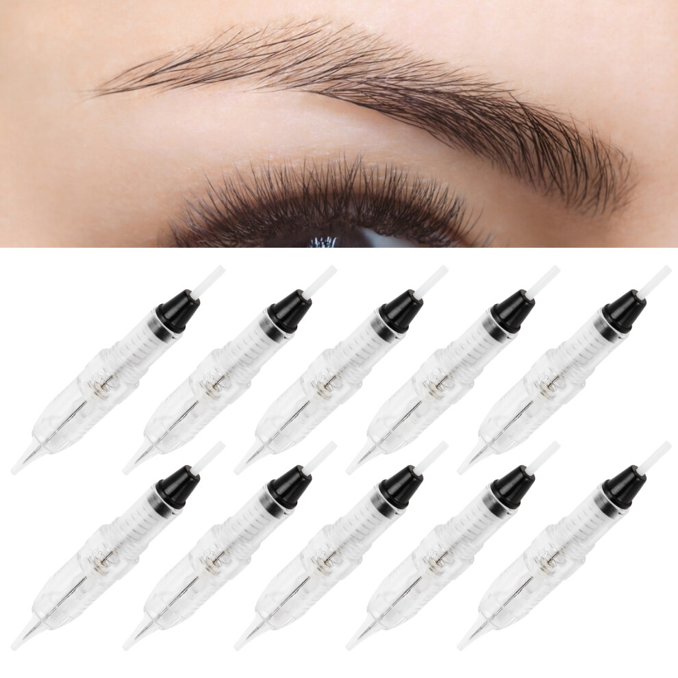 10 PCS 3R Microblading Cartridge Needles for Eyebrow & Eyeliner Tattoo Machines