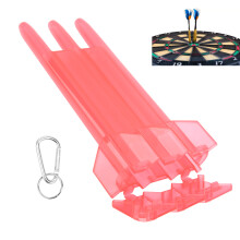 Universal Portable Dart Box ABS Case 3 Sleeve Storage, Red, 17x8.5cm