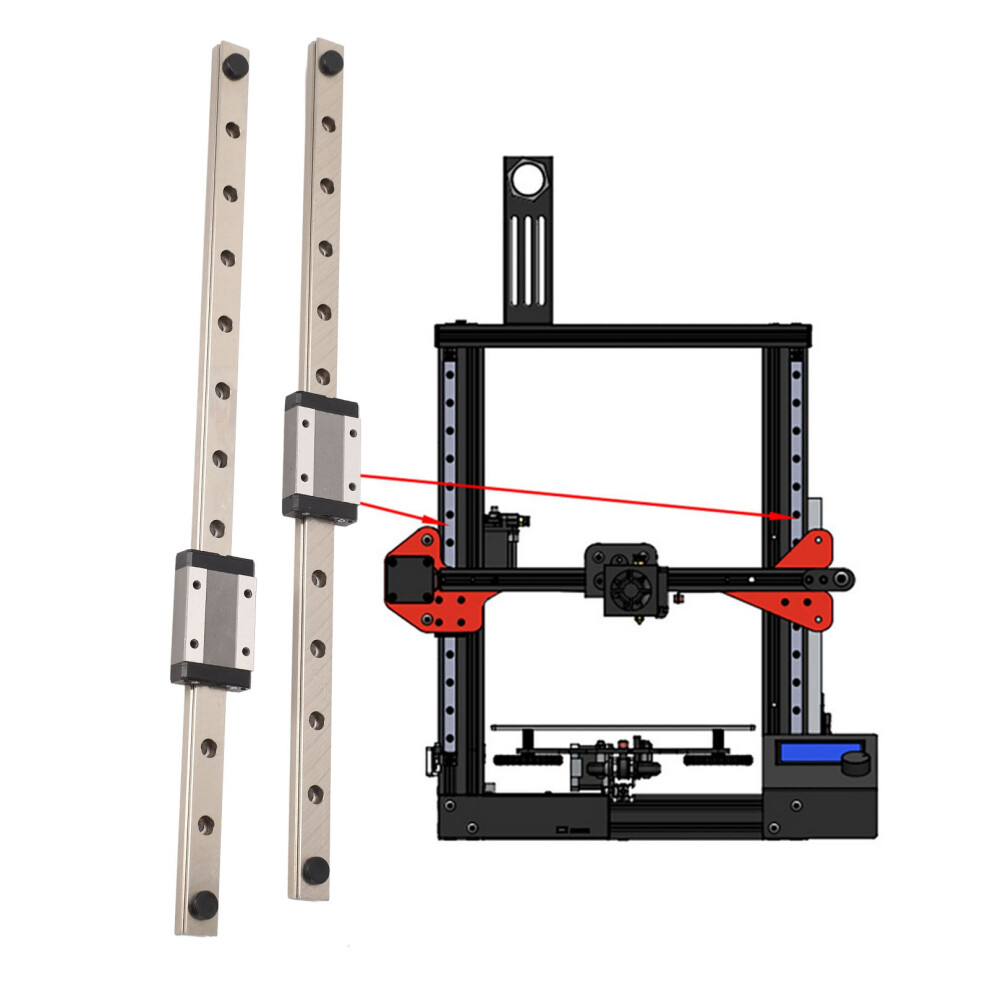 Double Steel ZâAxis Linear Slide Rail Guide For Enderâ3 3D Printer 5091360244444