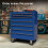 AREBOS AREBOS 7-Drawer Tool Cabinet Garage Tool Chest with Wheels Workshop Tool Storage Lockable Blue 8