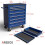 AREBOS AREBOS 7-Drawer Tool Cabinet Garage Tool Chest with Wheels Workshop Tool Storage Lockable Blue 9