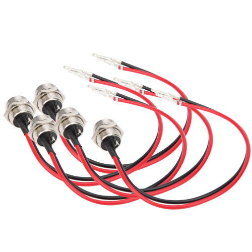 5er Set 3-polige Inline-Rundstecker für Elektroroller mit Schutzkappe 1