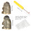2 Pcs Sewing Thimble Set with Needle & Ripper – Finger Protectors 2.8cm 6