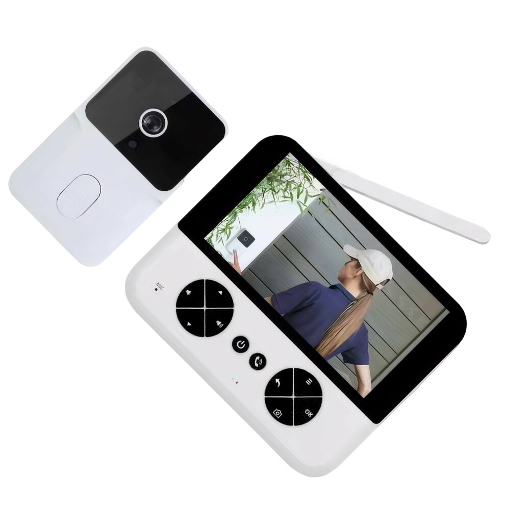 White (White) Intelligent Visual Wifi Video Intercom Door Peephole Camera Doorbell