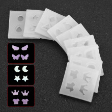 Damen DIY Schmuck Silikonformensatz 9 Teile für Ohrringherstellung Bastelwerkzeuge
