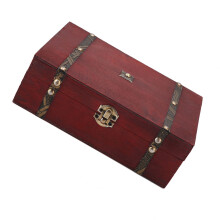 Antike Holz Schmuckaufbewahrungsbox Vintage Retro Geschenkbox 20 cm x 12 cm