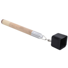 2 in 1 Billiards Cue Chalk Holder & Tip Pick, Wooden Metal Rubber, 48g