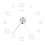 Acrylic Frameless Mirror Wall Clock, 120x120cm, Silver 13