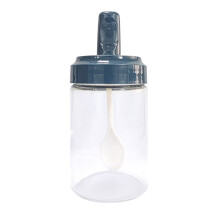 Elegante, transparente Gewürzflasche, Glas-Gewürzgläser mit Edelstahl-Schraubverschluss für luftdichten Verschluss (4er-Set)