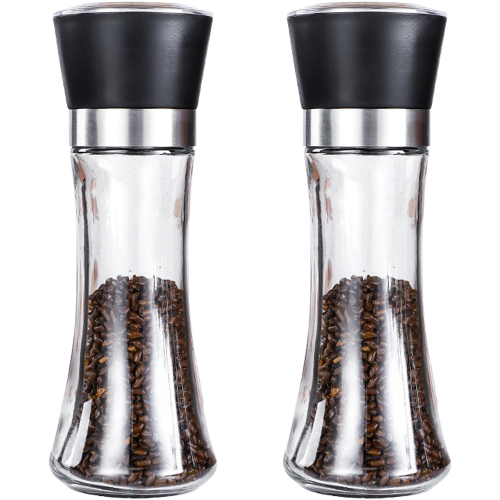 Spice Mill Duo για άριστη κουζίνα, αεροστεγή καπάκια με επαναγεμιζόμενο σχεδιασμό,