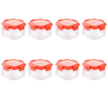 Pots à yaourt réutilisables, récipients à sauce portables avec design transparent pour une conservation étanche et une identification facile du