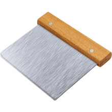 Racloir multifonction avec manche en bois antidérapant, facile à nettoyer et bord tranchant pour racloir à pâte de qualité professionnelle,