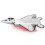 F‑22 Pull Back Alloy Airplane Model with Light & Sound, Silver, 19x15cm 7