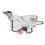 F‑22 Pull Back Alloy Airplane Model with Light & Sound, Silver, 19x15cm 14