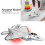 F‑22 Pull Back Alloy Airplane Model with Light & Sound, Silver, 19x15cm 3