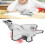 F‑22 Pull Back Alloy Airplane Model with Light & Sound, Silver, 19x15cm 15