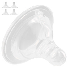 Silikon-Babyflaschenhals-Set für Neugeborene, 4 Stück + 1 Milchkanüle