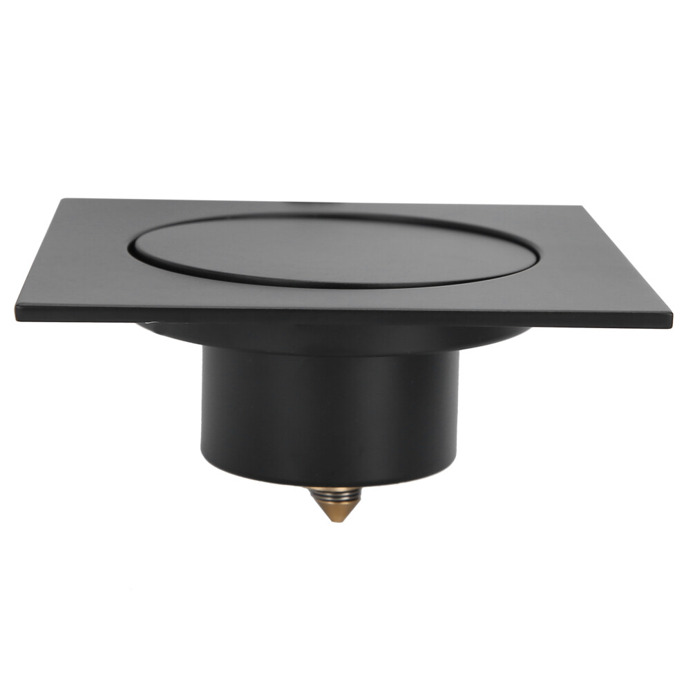 Square Black Anti-Odor Pop Up Floor Drain For Bathroom Quick Drainage 8171360254227