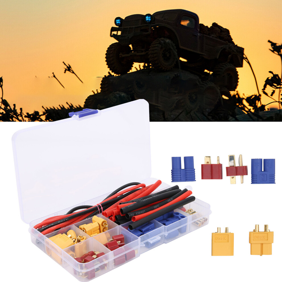 Complete Rc Connector Kit: T-Plug Xt60 Ec3 14Awg Silicone & Tubes 4921360255656