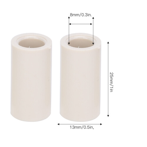 Fiber Pool Cue Ferrules 40pcs 13mm Replacement Tubes for Billiards Cues 1