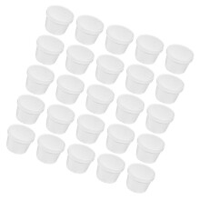 1 set van 25 draagbare witte dessert- en soepkommen