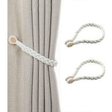 Magnetische gordijnbinders, boho-stijl, gevlochten, voor thuisgebruik (1 paar)