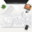 Gaming mousepad with stitched edges, 80x30/90x40cm, white 5