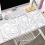 Gaming mousepad with stitched edges, 80x30/90x40cm, white 4