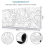 Gaming mousepad with stitched edges, 80x30/90x40cm, white 2