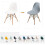 Housse de chaise élastique, lavable, amovible et résistante, 4 pièces 5