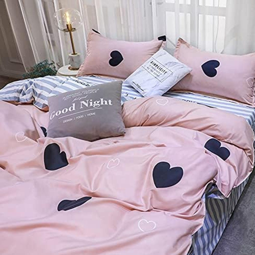 Conjunto de cama preto macio com microfibra 2