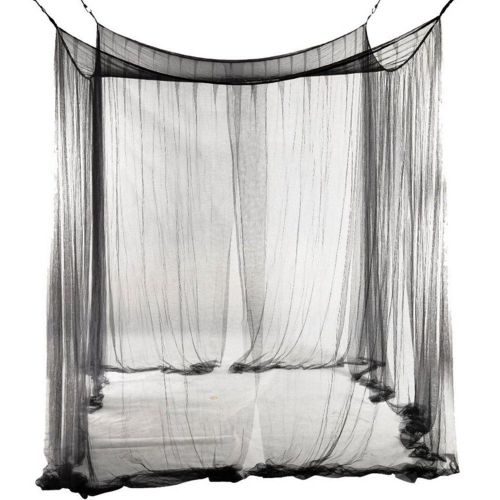 4 Γωνιακό Κρεβάτι με Δίχτυ 190*210*240cm, Διπλό Κρεβάτι με Σίτα Κουνουπιών