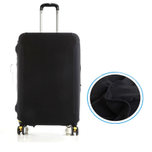 Elastische kofferhoes in effen kleur (zwart, 22-24 inch)