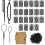 24 Stücke Bartperle Wikinger Rune Bart Perlen 10*13mm 400 Gummibänder 1