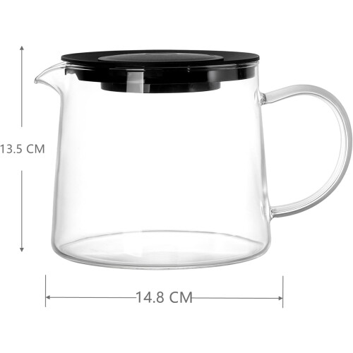 Théière de 1,5 litre avec passoire en métal 1