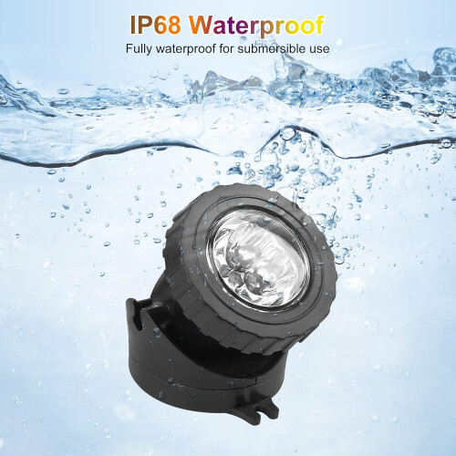 Éclairage LED pour bassin, éclairage sous-marin RGB 3 en 1 2