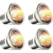 4 Stück - Reptilien Terrarium Wärmelampe, Sonnenbad Reptil Lampe 50W