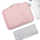 Capa protetora para tablet de 10,9 a 11 polegadas, compatível com iPad, rosa. 4