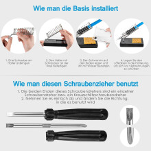 Elektrisch gereedschapset, soldeerboutset, 60W soldeerbout, soldeerset, 15-delig