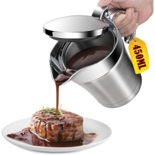 Molheira térmica premium em aço inoxidável, modelo caçarola (450ml)