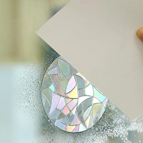 52 αυτοκόλλητα παραθύρων Prism, αυτοκόλλητα Suncatcher, προστασία πουλιών 2