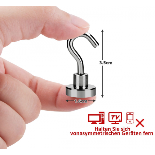 Γάντζοι τοίχου με μαγνητικό γάντζο, εξαιρετικά ισχυρές μαγνητικές βάσεις νεο 1