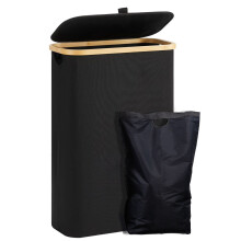 Cesto de roupa suja com tampa, cesto estreito para roupa suja com saco para roupa suja, dobrável