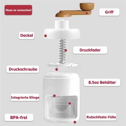 Ice machine Small hand-cranked ice and sand machine 1