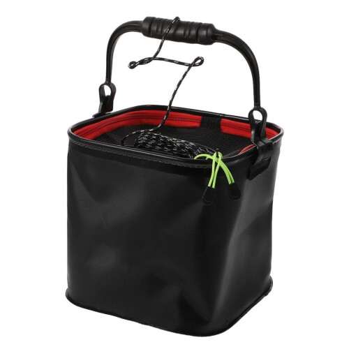 1 seau de pêche pliable pour le camping