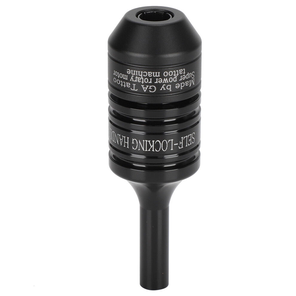 Black Self Locking 25Mm Aluminum Tattoo Machine Grip, Non-Slip Adjustable